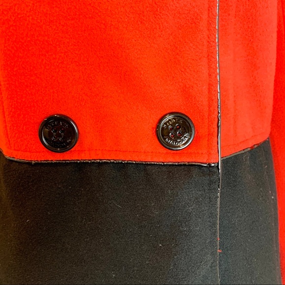 Steve Madden Color Block Pea Coat Medium - Picture 4 of 8